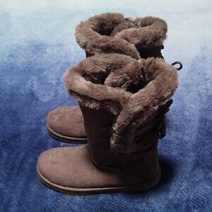 Women's AQZ SHAW TRUFFLE Grayish-Brown Boots Size 9 NWT.